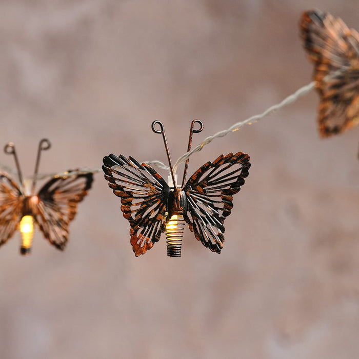 10 Butterfly Solar Fairy Lights