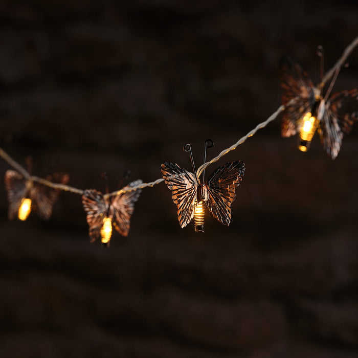 10 Butterfly Solar Fairy Lights
