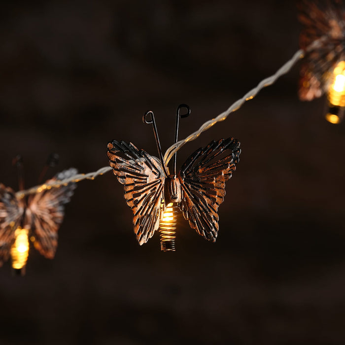 10 Butterfly Solar Fairy Lights