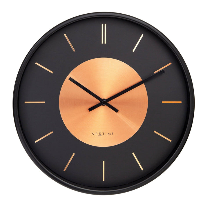 10" NEXTIME Retro II' Metal Wall Clock