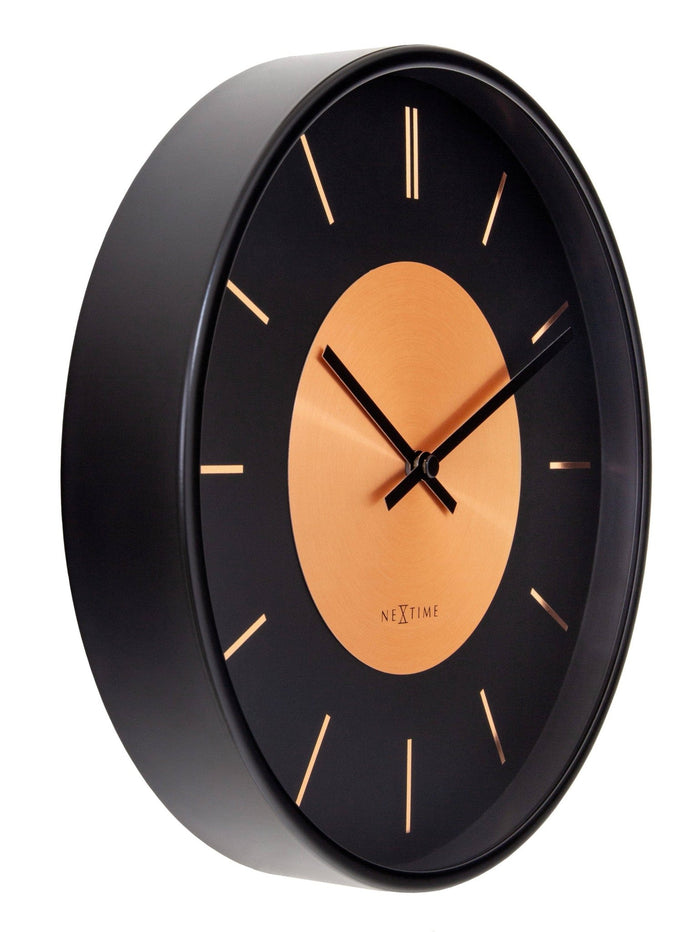 10" NEXTIME Retro II' Metal Wall Clock