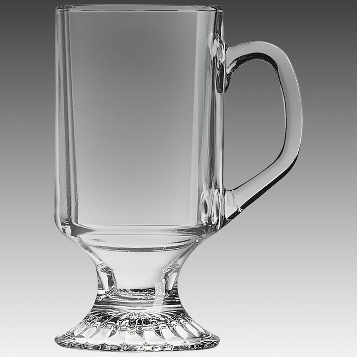 10 oz. Clear Footed Coffee Mug