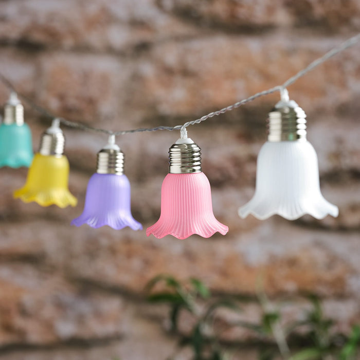 10 Pastel Petal Solar Fairy Lights