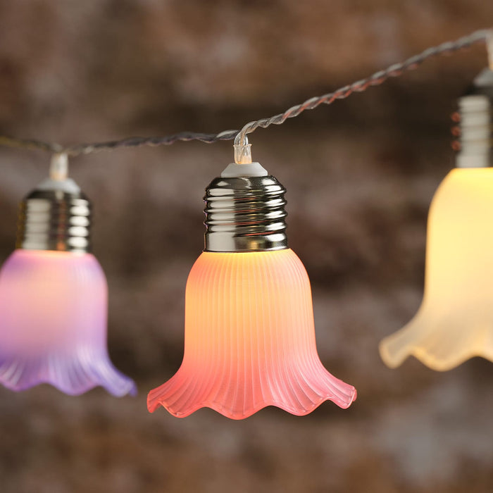 10 Pastel Petal Solar Fairy Lights