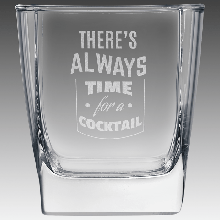 10.5 oz. Square on the Rocks Glass