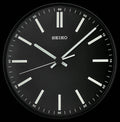 11.5" Seiko Landon Black Wall Clock