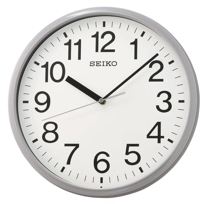 12" Gray Seiko Office Wall Clock