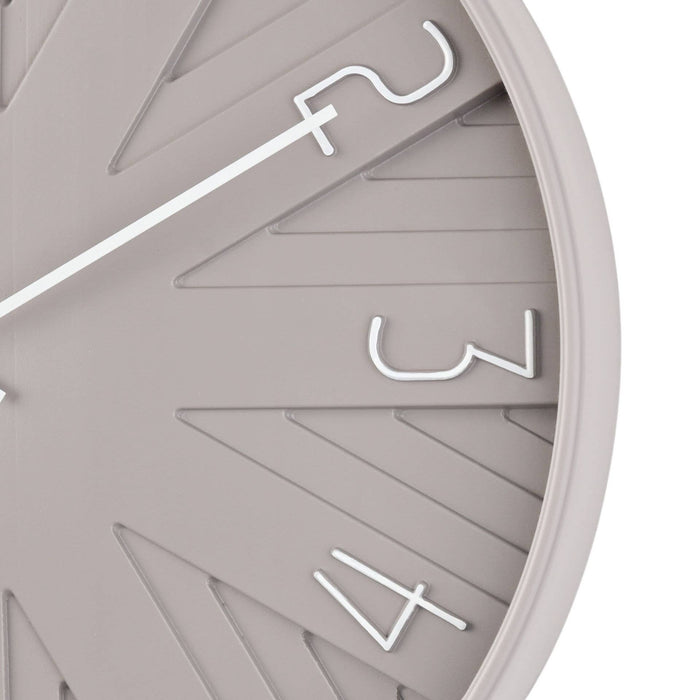 12" Hometime Dove Gray Wall Clock