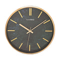 12" Hometime Slim Line Blue Marble Pattern Wall Clock