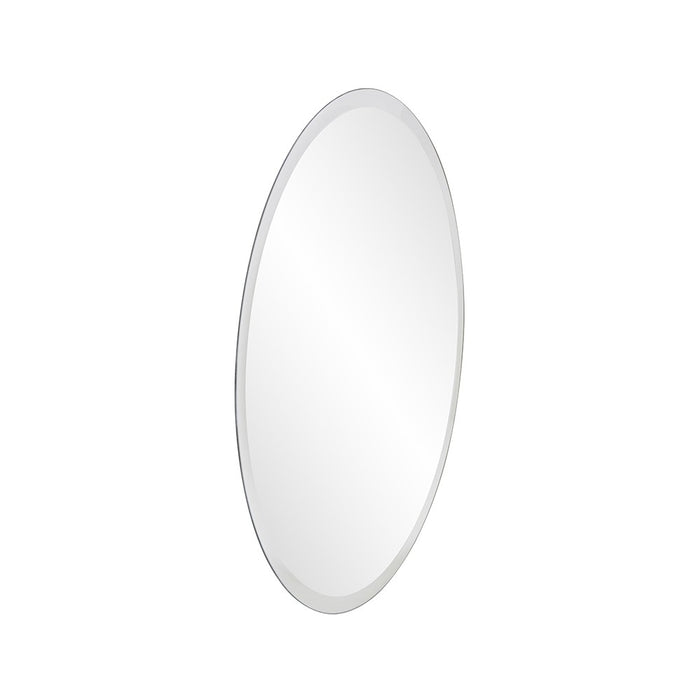 12" Minimalist Round Wall Mirror With Beveled Edge