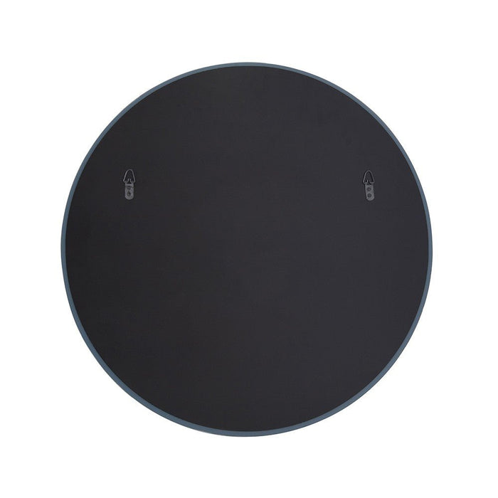 12" Minimalist Round Wall Mirror With Beveled Edge