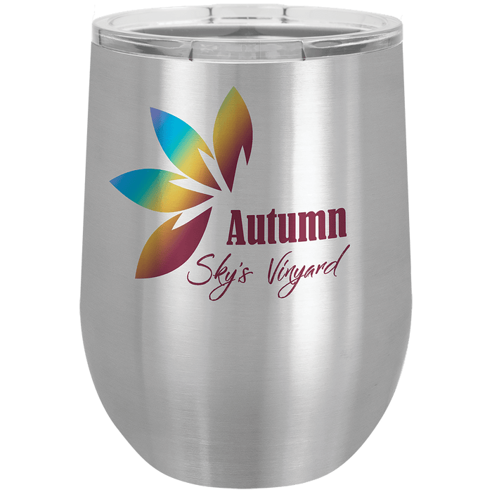 Stainless Steel 12 oz. Sublimatable Stemless Wine Tumbler