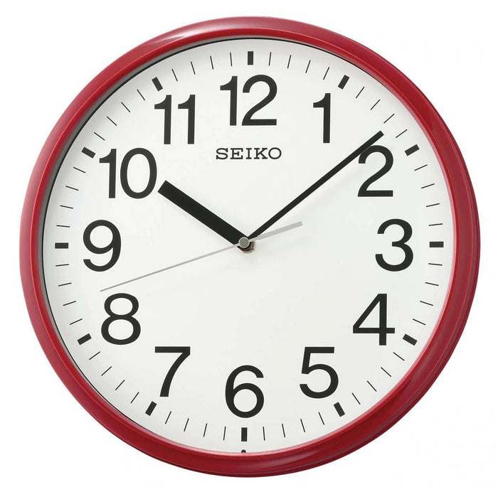 12" Red Seiko Office Wall Clock