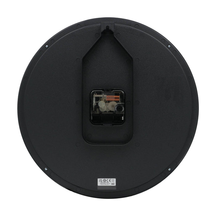 12" Seiko Black Derby Wall Clock