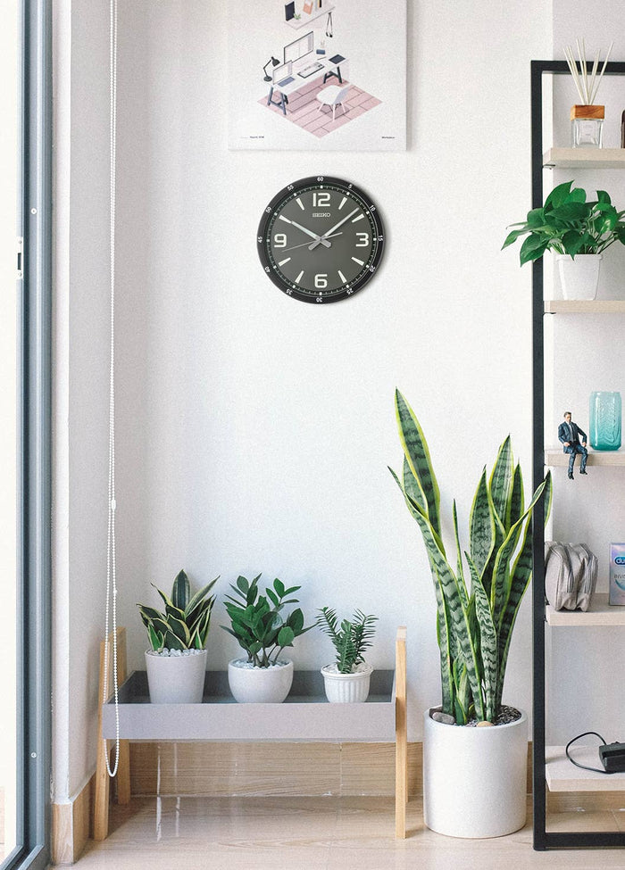 12" Seiko Black Shi Watch Dial Wall Clock
