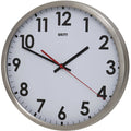 12" Unity Silver Stainless Steel Silent Sweep Wall Clock