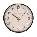12" Widdop Slim Line Black Cased Wall Clock