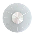 14" Finley Frosted Glass Wall Clock