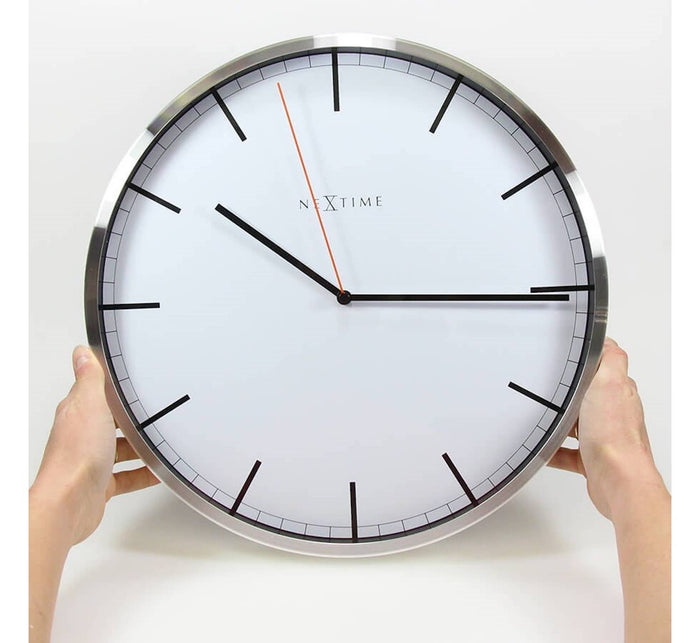 14" NEXTIME Company Stripe Wall Clock