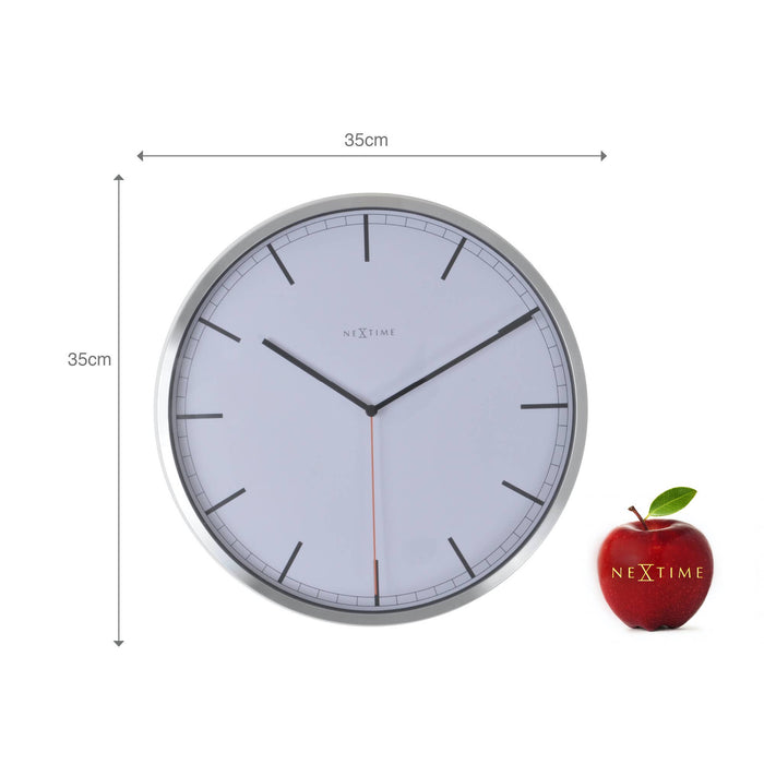 14" NEXTIME Company Stripe Wall Clock