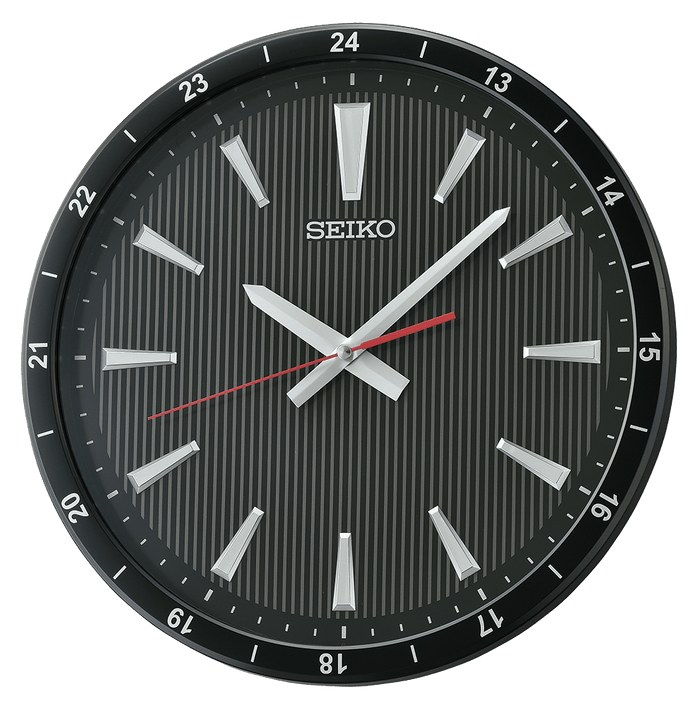14" Seiko Black Kao Watch Dial Wall Clock