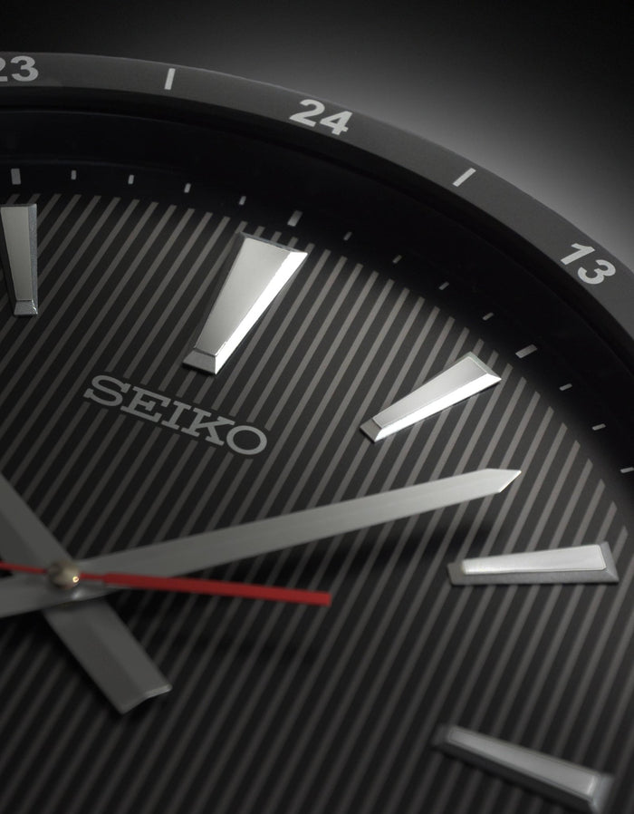 14" Seiko Black Kao Watch Dial Wall Clock