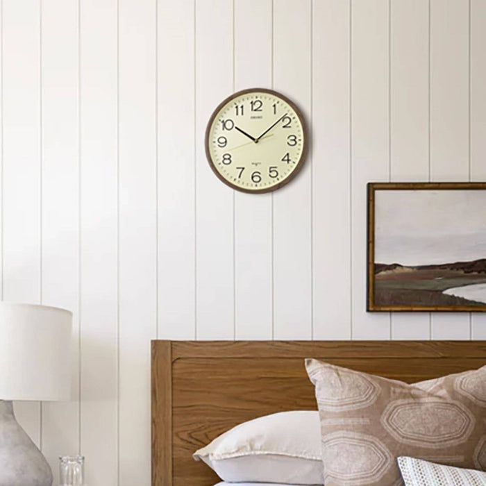 14" Seiko Black & Silver Shigoto Wall Clock