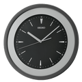 14" Seiko Rimu Mirrored Silver Rim Clock