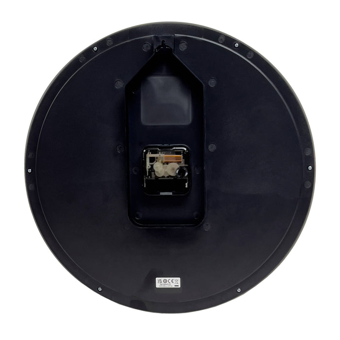 14" Seiko Rimu Mirrored Silver Rim Clock
