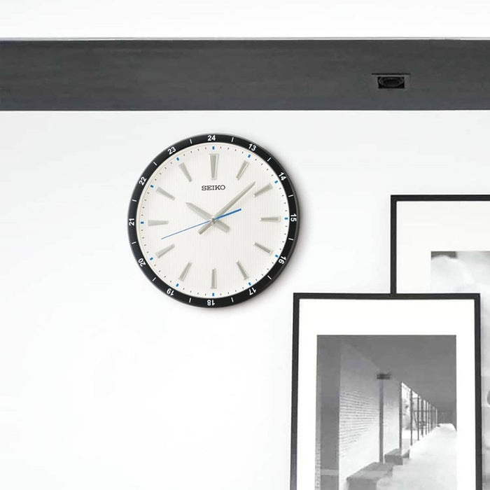 14" Seiko White Kao Watch Dial Wall Clock