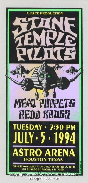 1994 Stone Temple Pilots Poster by Mark Arminski (MA-002)
