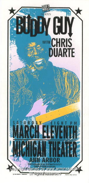1995 Buddy Guy w/ Chris Duarte Poster by Mark Arminski (MA-024)