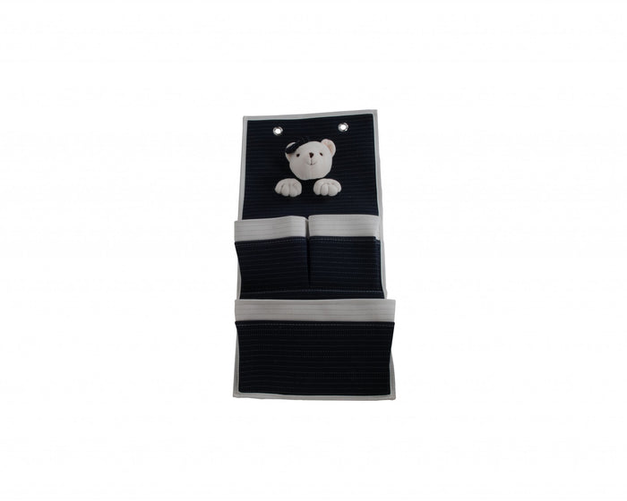 3 Pocket Teddy Bear Storage Wall Hanger | 12.5"x25"