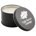 5.3 oz. Candle in a Black Metal Tin - CND02
