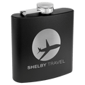 6 oz. Matte Powder Coated Stainless Steel Flask - FLSK03