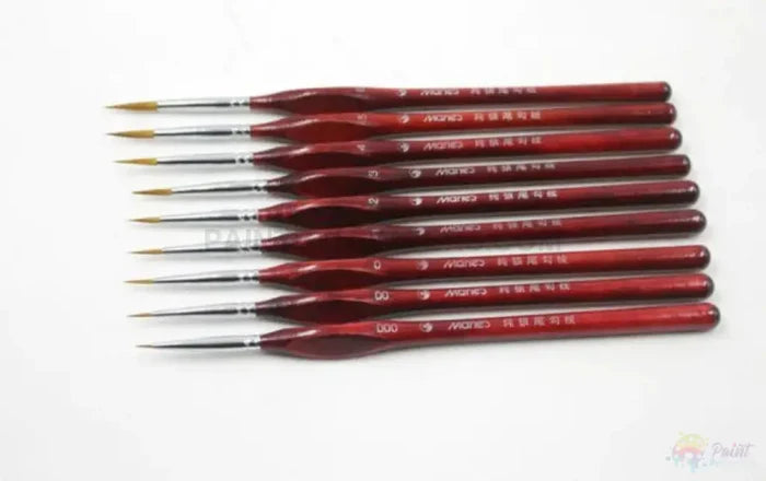 7 Pcs Extra Fine High Quality Paint Brushes