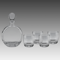 750ml Round Decanter Set w/Four 10 oz. Glasses - DCNT10