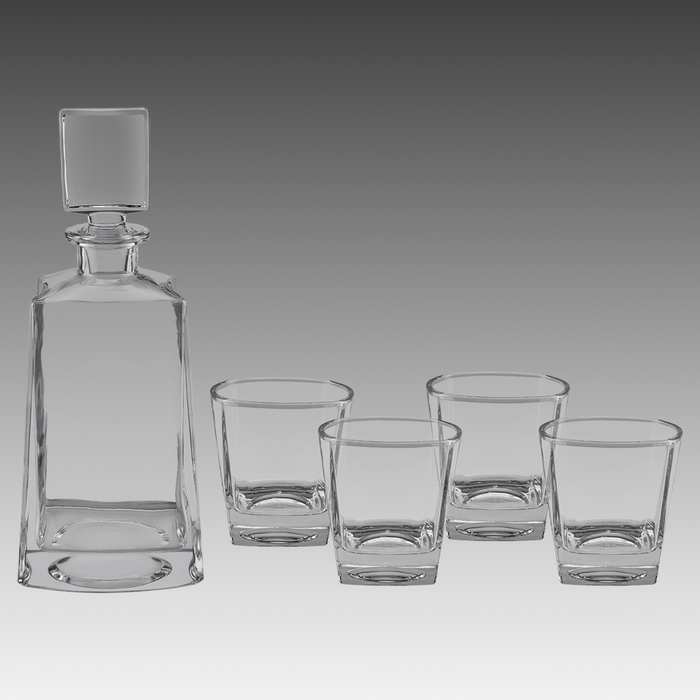 750ml Tequila Decanter Set w/Four 8 oz. Glasses - DCNT09