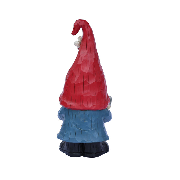 75616-10 - 14in Garden Gnome Chopping Wood