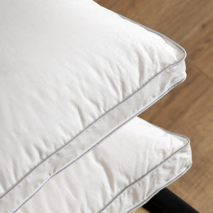 80% Goose Down Pillows close-up detail 1 | Soak and Sleep
