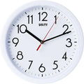 8.5" White Unity Wall Clock w/Silent Sweep