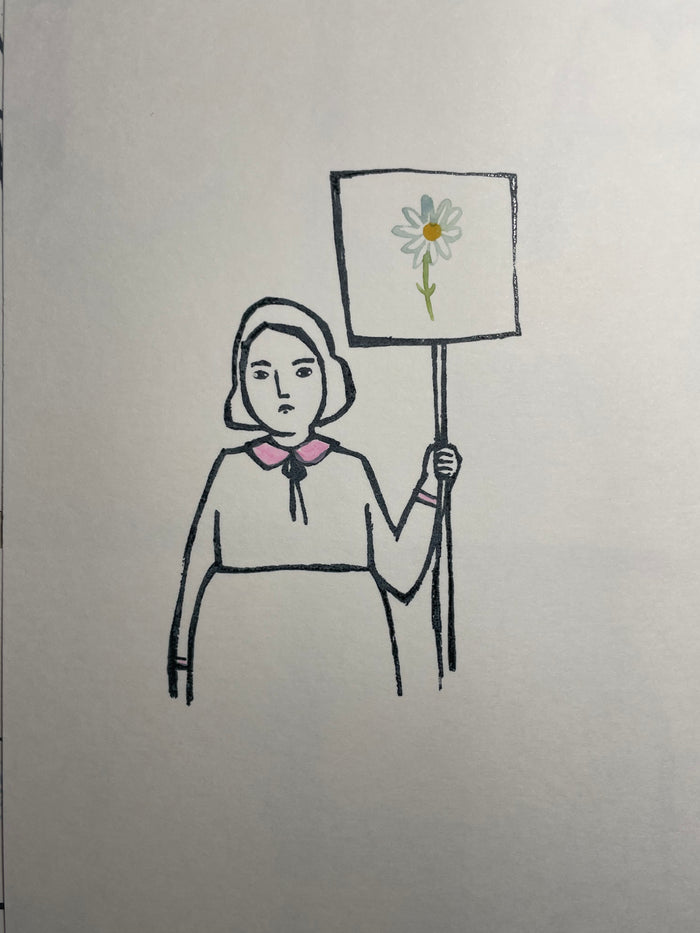 Daisy - mixed media