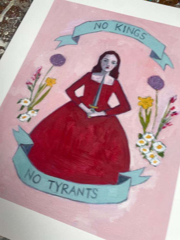 No kings, no tyrants - print