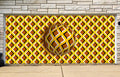 Abstract 3D Optical Illusion with Moving Ball Garage Door Cover Wrap