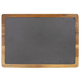 13" x 9" Acacia Wood/Slate Cutting Board
