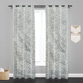 Accra Small Leaf  Design Zari Work Embrodiery Jaquard Curtain - Tan