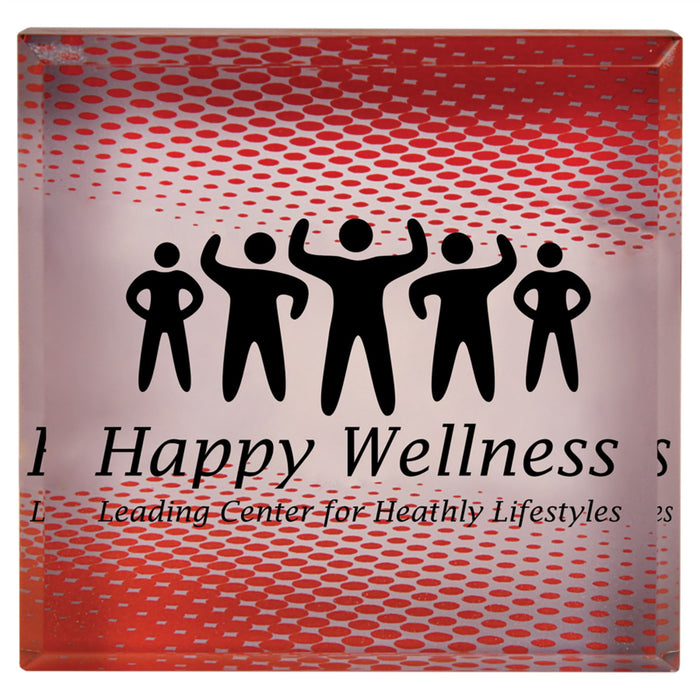 3.75" x 3.75" Sublimatable Acrylic Paperweight