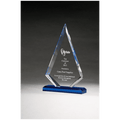 7.75" Clear Acrylic w/Blue Highlights and Blue Base