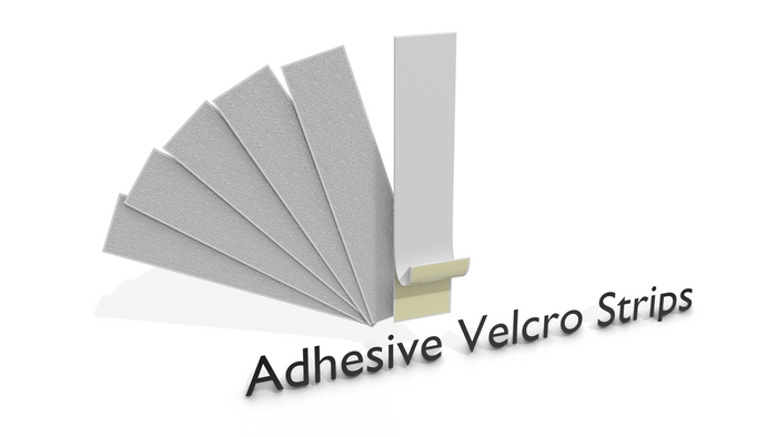 Adhesive Velcro Hook Strips (Pack of 6)