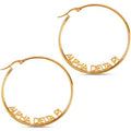 ADPi 18K  Gold  Plated Hoop Earrings